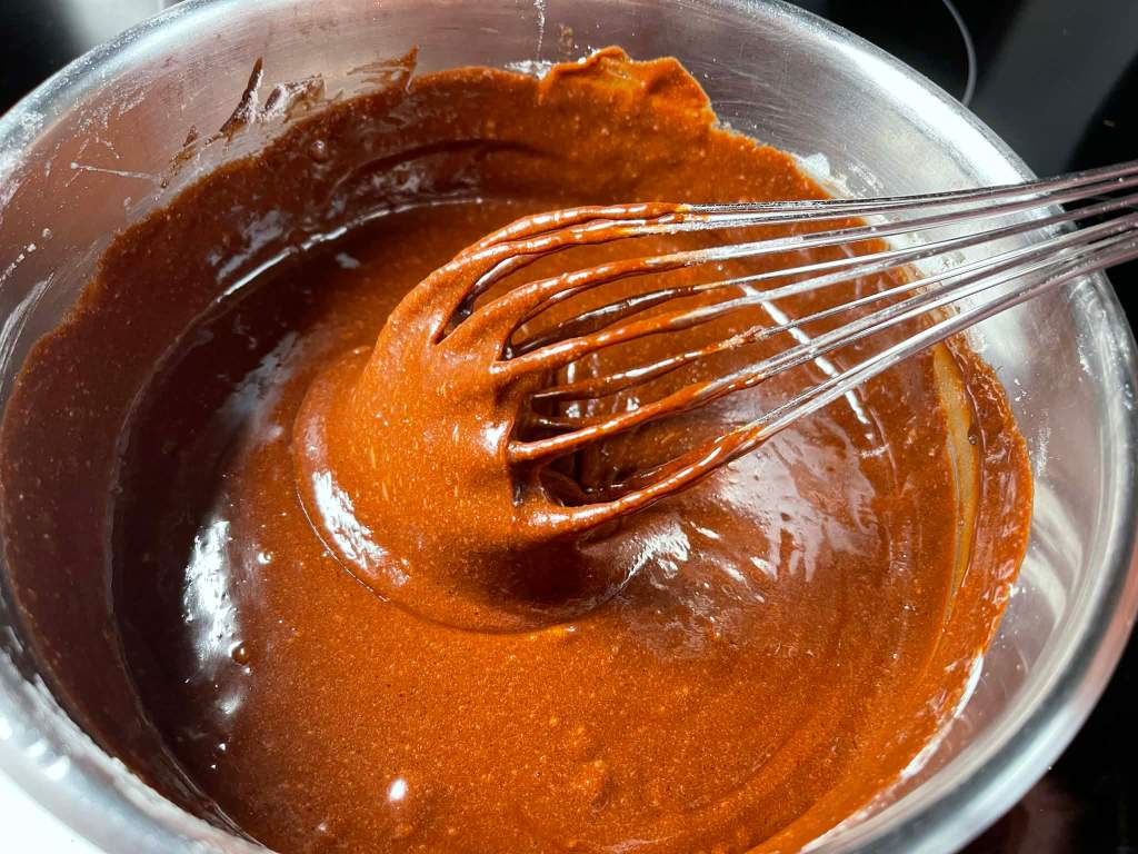 Amerikietiško brownie tešla dubenyje