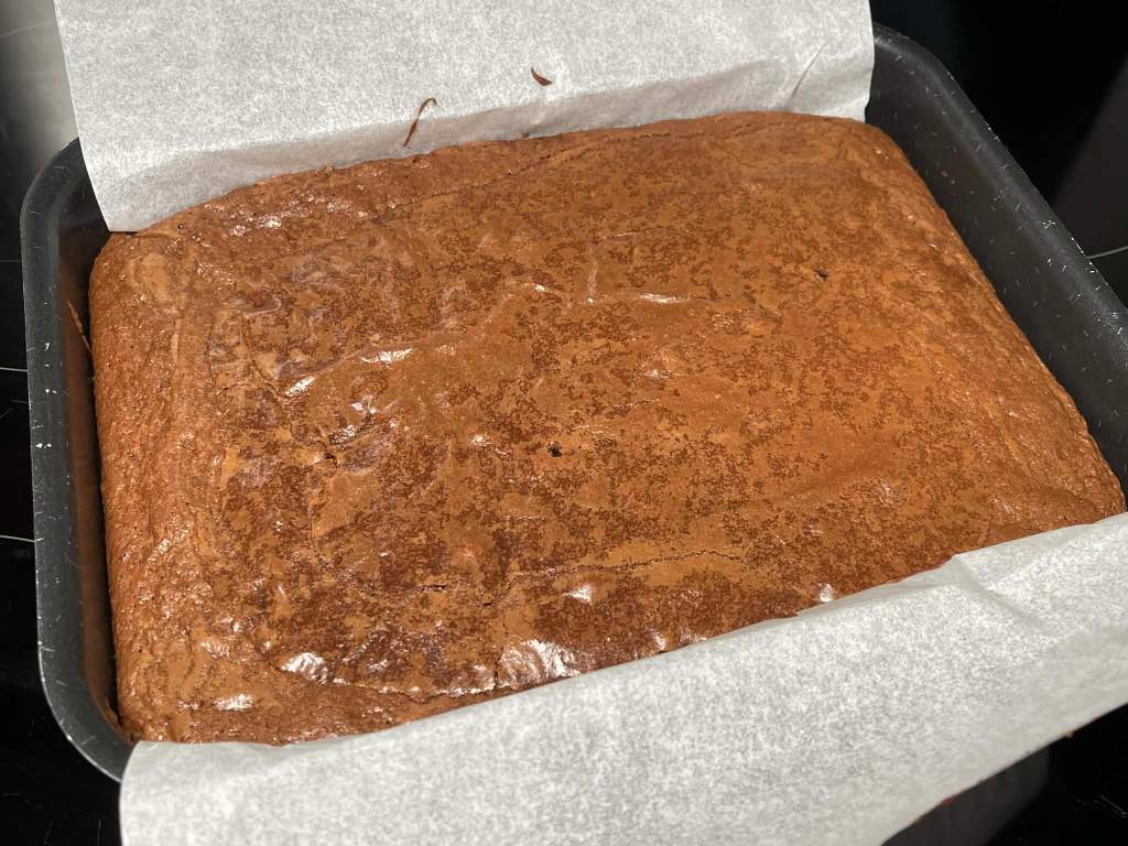 Iškeptas amerikietiškas brownie