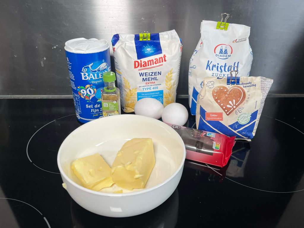 Amerikietiško brownie ingredientai