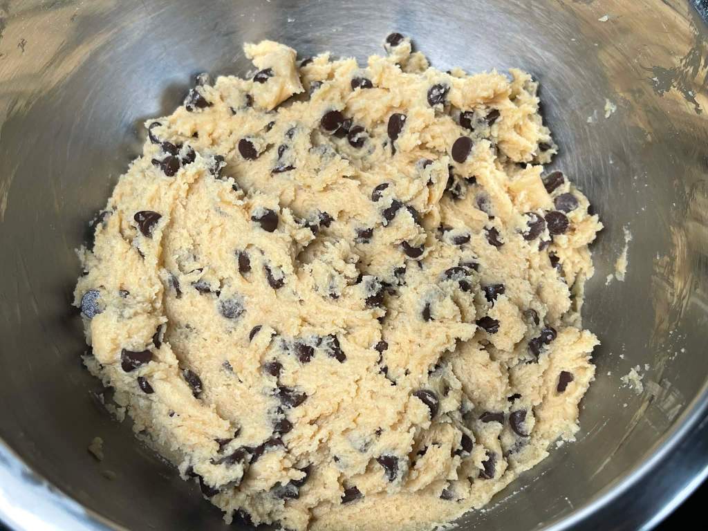 Cookies sausainių tešla su šokolado gabaliukais