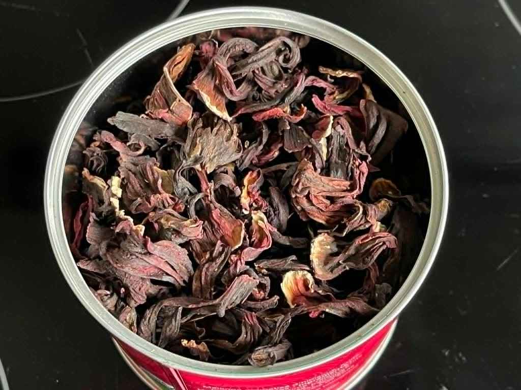 Hibisko (kinrožės) žiedlapiai arbatos ledukams