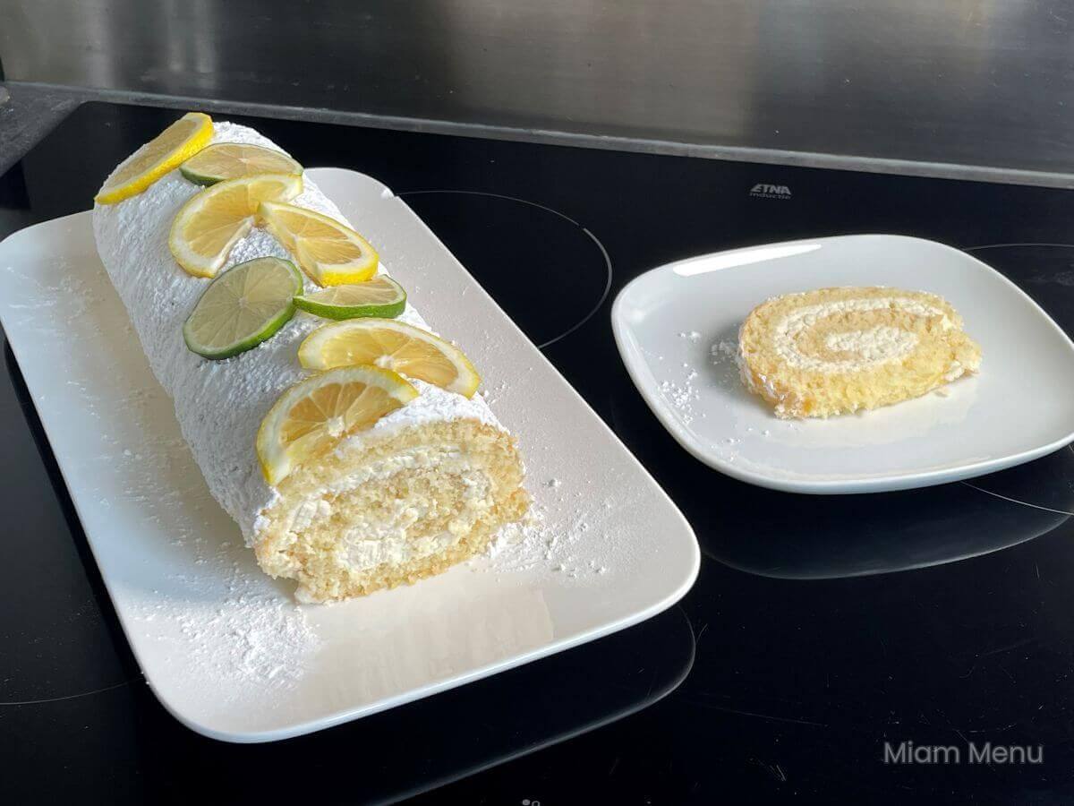 Kreminis citrusinis Génoise vyniotinis